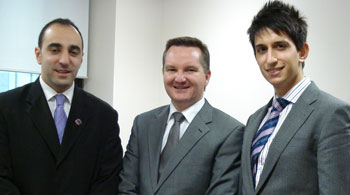 Picture above: Minister Chris Bowen flanked by ANC Australia
