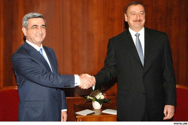 Armenian President Sargsyan and Azeri counterpart Aliyev